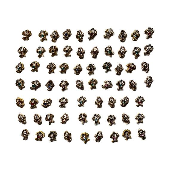 Lot 60+ Floating Locket Jewelry Charms 7mm Boy Girl Daughter Son Birthstones - Picture 3 of 5